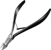 AdroitGoods Nagelriem Knipper - Zwart - Cuticle Remover - Nageltang - RVS