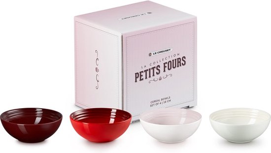 Le Creuset - Petits Fours - Ontbijtkommen 16 Cm - Set Van 4 Stuks