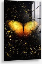 Wallfield™ - Butterfly Art III | Glasschilderij | Muurdecoratie / Wanddecoratie | Gehard glas | 40 x 60 cm | Canvas Alternatief | Woonkamer / Slaapkamer Schilderij | Kleurrijk | Modern / Industrieel | Magnetisch Ophangsysteem