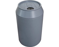 Kunststof inzamelbak CANman 145 liter grijs - Statiegeld inzamelbak voor blikjes - Zonder wikkel
