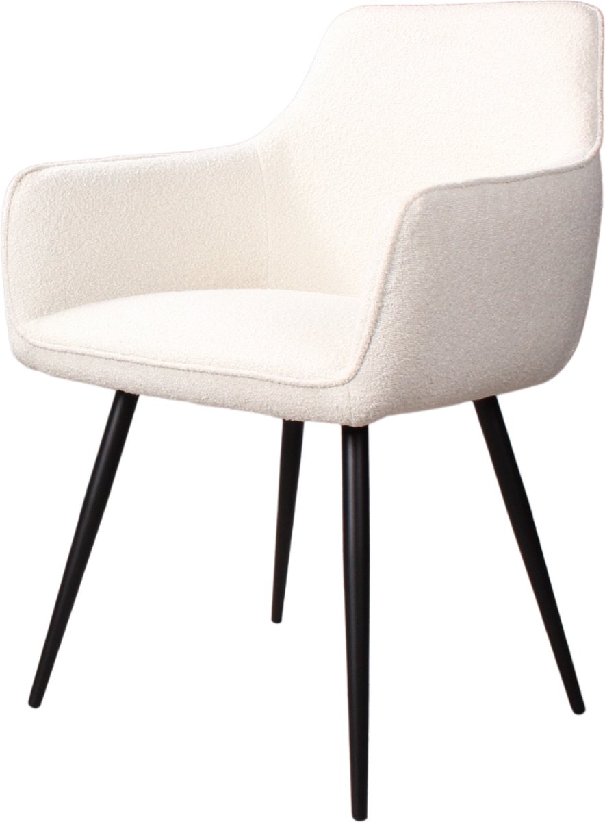 DS4U® Ravi 3.0 eetkamerstoel boucle - wit