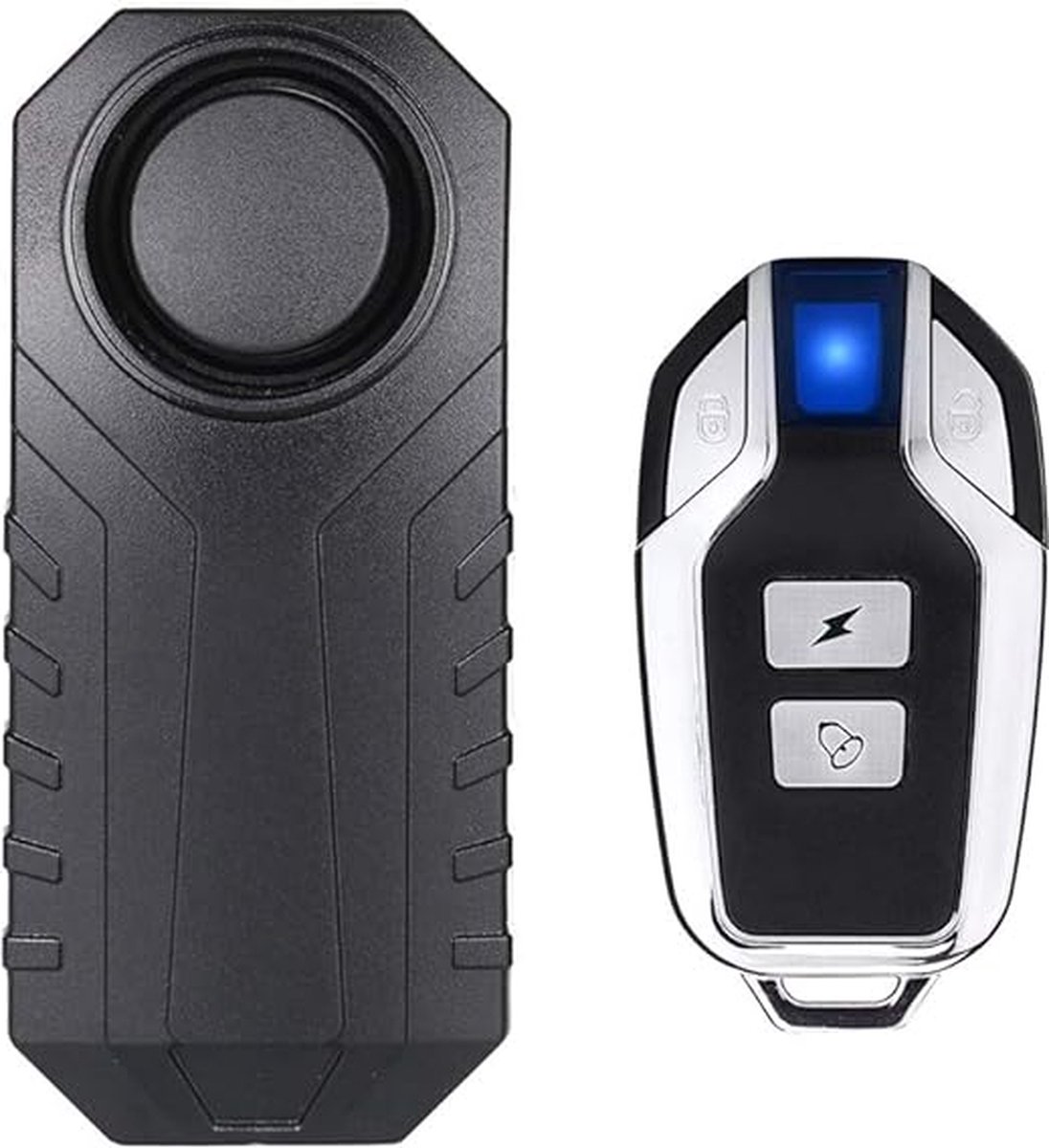draadloos alarm voor fiets/motorfiets, antidiefstalalarm met afstandsbediening, IP55 waterdicht, 113 dB super luid (zwart)
