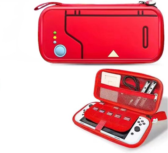 Yes In LAB Luxe beschermhoes geschikt voor Nintendo Switch OLED Lite Pokedex met. bol