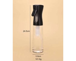 Mist spray bottle, waterverstuiver voor krullen, curly girl methode, waterspuit verstuiver, kappersspuit, sprayflacon, spuitfles, haarspuit voor…