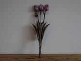 countryfield - silk collection-kunst tulpen-bloemen-kunst-voorjaar-aubergine