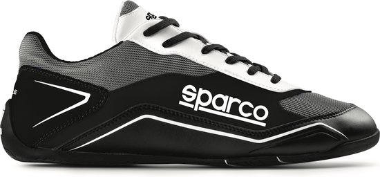 Sparco S-pole sneakers Zwart-Grijs-Wit - maat 38