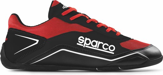 Sparco S-pole sneakers Zwart-Rood - maat 37