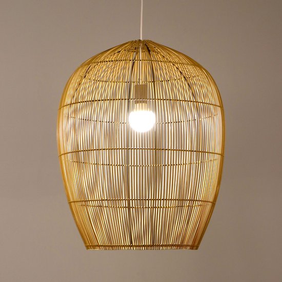 Fine Asianliving Lampe suspendue en sangle de Bamboe Handgemaakt - Freya D43xH48cm