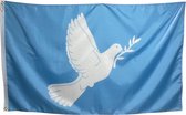 Trasal - vredesvlag met duif - vlag vrede - peace flag 150x90cm