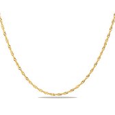 Juwelier Zwartevalk - 14 karaat gouden singapore schakel ketting sing-1.5/50cm