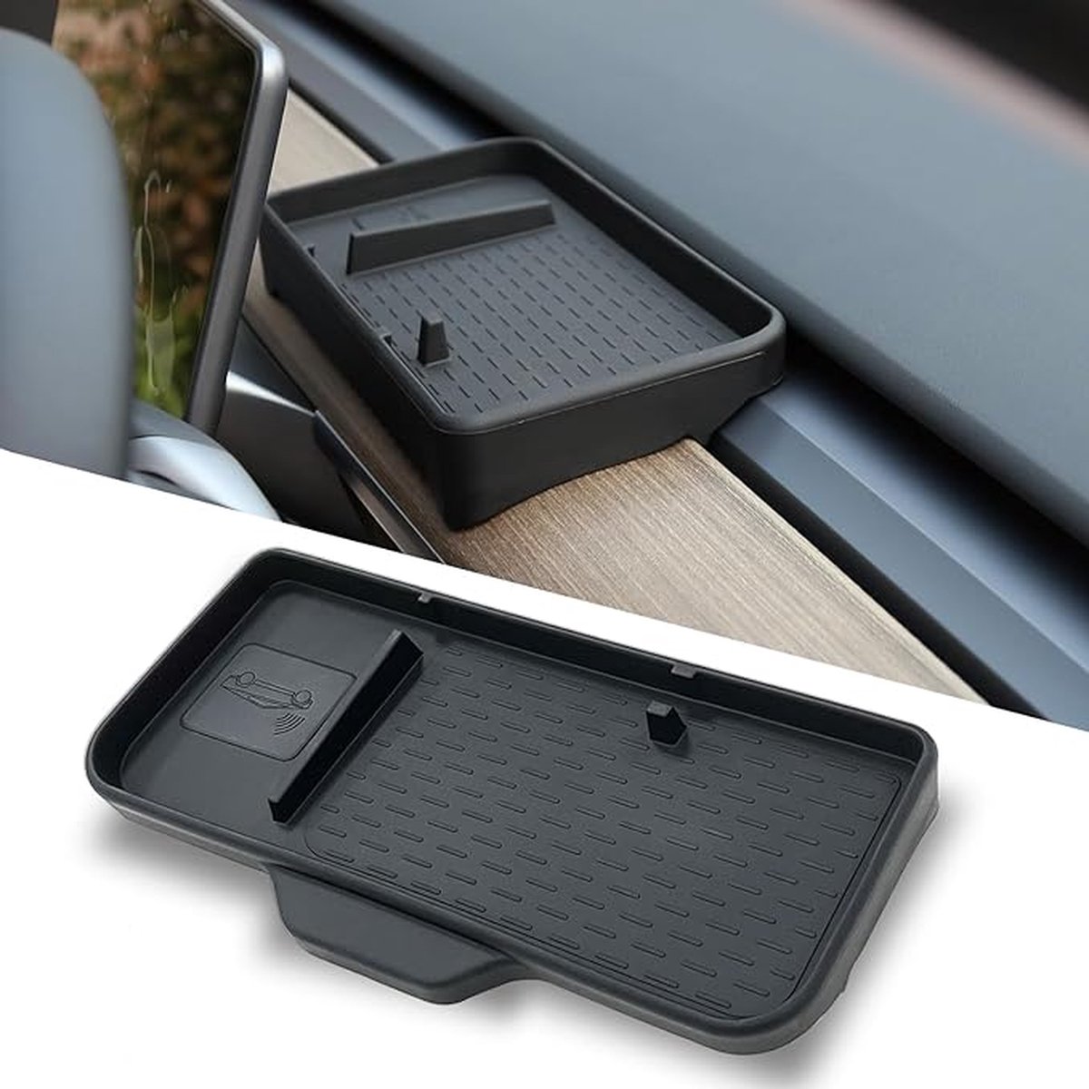 2 stuks Autozitgap Organizer Console Zijvak Spleet Opbergbox Zitconsole Organizer Zetelspleetvuller Autozit Opbergbox met USB-laadgat voor het opbergen van spullen in de auto