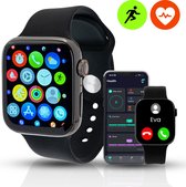 Smartly Unisex Smartwatch met Stappenteller en Bloeddrukmeter - Smartwatch - Smart Watch - Fitness Watch - Hartslagmeter - Stappenteller - Dames & Heren - Zwart