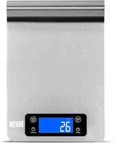 REVIR® Keukenweegschaal - Weegschaal Keuken Digitaal - Tarra Functie - Timer - Inclusief Batterijen - Temperatuur meter