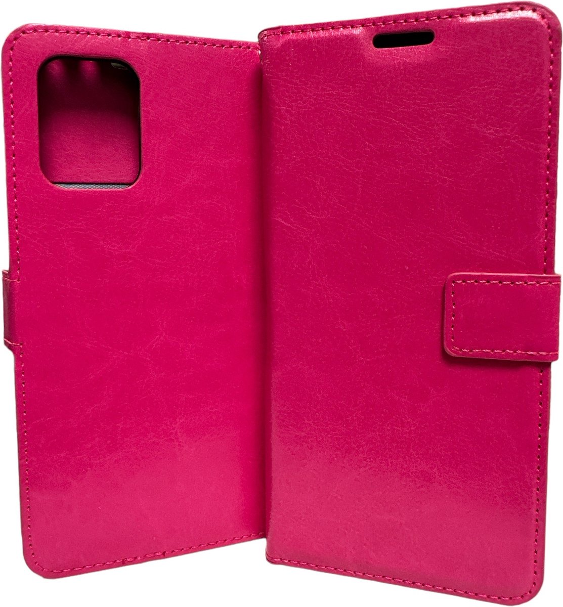 Portemonnee Book Case Hoesje Geschikt voor: Samsung Galaxy S10 Lite 2020 - donker roze