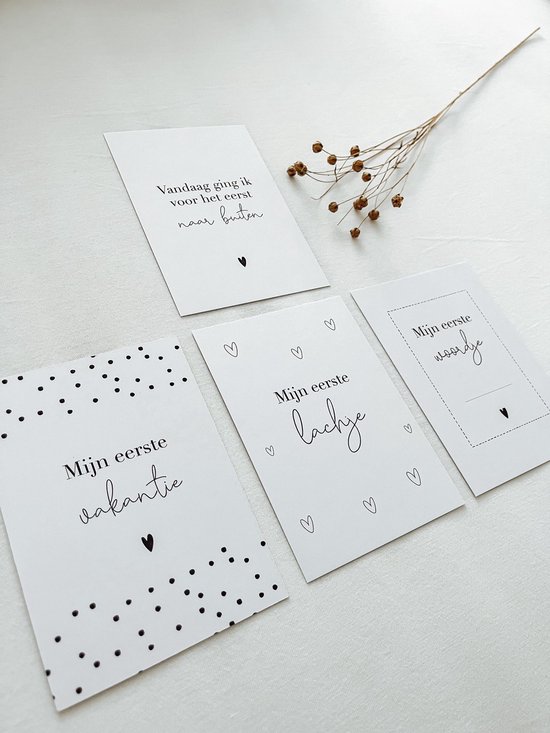 20 trendy baby mijlpaalkaarten - A6 formaat - milestone baby cards - cadeau zwangerschap - kado zwangerschap - babyshower cadeau - hoera zwanger - kraamcadeaus - mijlpaalkaarten baby - baby kado - baby cadeau van Kidooz. — afbeelding 2