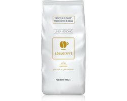 Caffe' Tostato In Grani Lollo Oro 1Kg Miscela Oro In Busta Lollo Oro