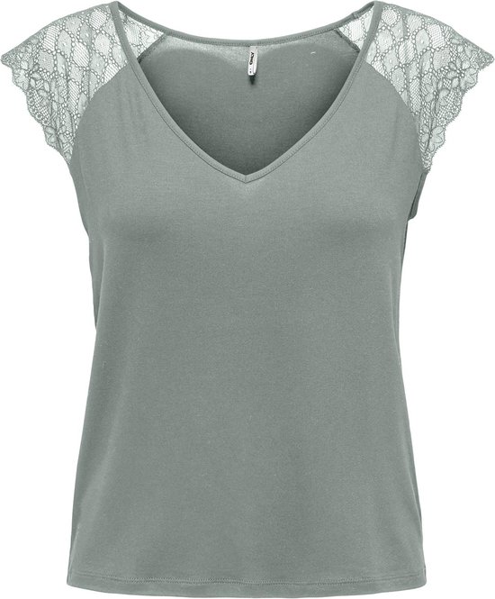 ONLY ONLPETRA S/S LACE MIX TOP JRS NOOS Dames Top - Maat XL