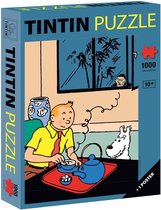 Kuifje Drinkt Thee Puzzel + Poster (1000 stukken)