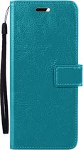 Hoes Geschikt voor Samsung A55 Hoesje Bookcase Hoes Flip Case Book Cover - Hoesje Geschikt voor Samsung Galaxy A55 Hoes Book Case Hoesje - Turquoise