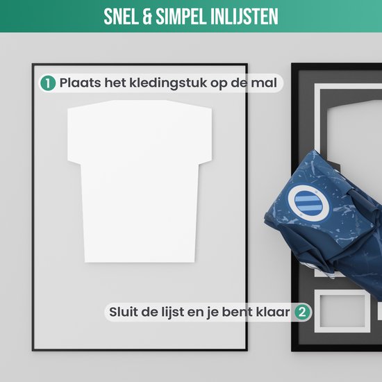 Avalo Cadre à Langer Aluminium - Encadrement Maillot de Voetbal - Cadre Boîte 3D - 60x80 CM - Zwart - Cadre Profond - Encadrement Chemise Dans Cadre Photo