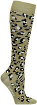 Supcare compressie sokken maat S (37-39) – green leopard - trendy compressiekousen – steunkousen – ademend – gezwollen, vermoeide en pijnlijke benen & voeten – spataderen - dagelijks gebruik – vliegreizen – zwangerschap – dames en heren