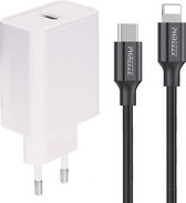 Snellader USB C + Oplader Nylon Kabel USB C naar 8-PIN Kabel - 3 Meter - Geschikt voor iP 14/13/12/11/X, iP 2021/2020/2019/10.2