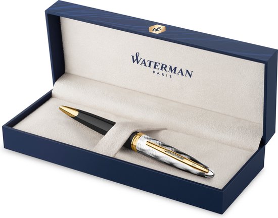 Stylo Bille Gel Waterman Lauréat Laque Noire Et Or - Occasion, Voir Descriptif Et Photos