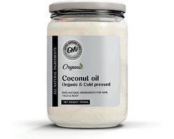 foto van Good Nature Vibe Kokosolie 1L - Ongeraffineerd & Koudgeperst - Kokosnoot olie voor Huid & Haar - Maak je eigen welness product met Good Nature Vibe - Kokosolie extra virgin voor hem & haar