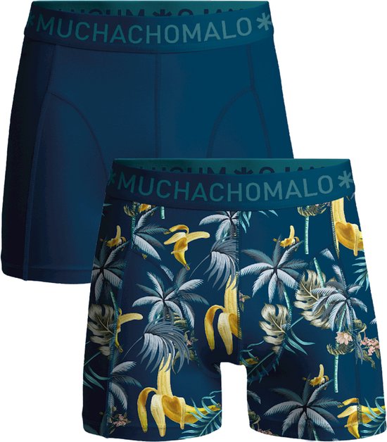 Muchachomalo Heren Boxershorts - 2 Pack - Maat 158/164 - 95% Katoen - Mannen Onderbroeken