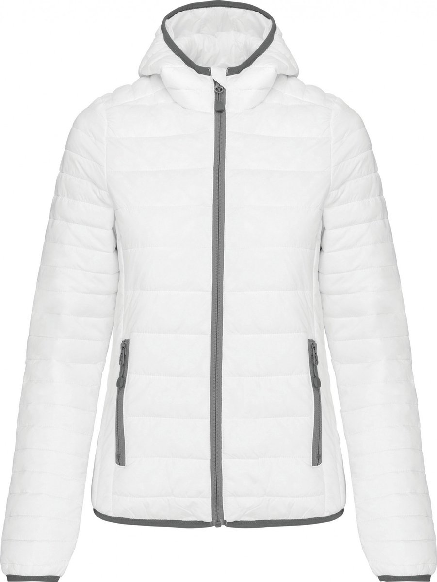 Kariban Ladies’ lightweight hooded padded jacket K6111 Wit