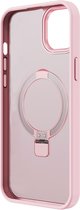 Muvit, Coque pour iPhone 15 avec fonction Ring Stand MagSafe, Rose