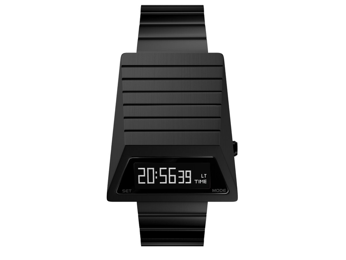 SEKETO CyberTank - Horloge 40mm Zwart Staal OLED