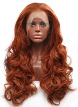 Top Kwaliteit Damespruik – Pruiken Dames - Hair Wig – Haarstuk – Wasbaar – Kambaar – Dames Haar – Kort – Rossig