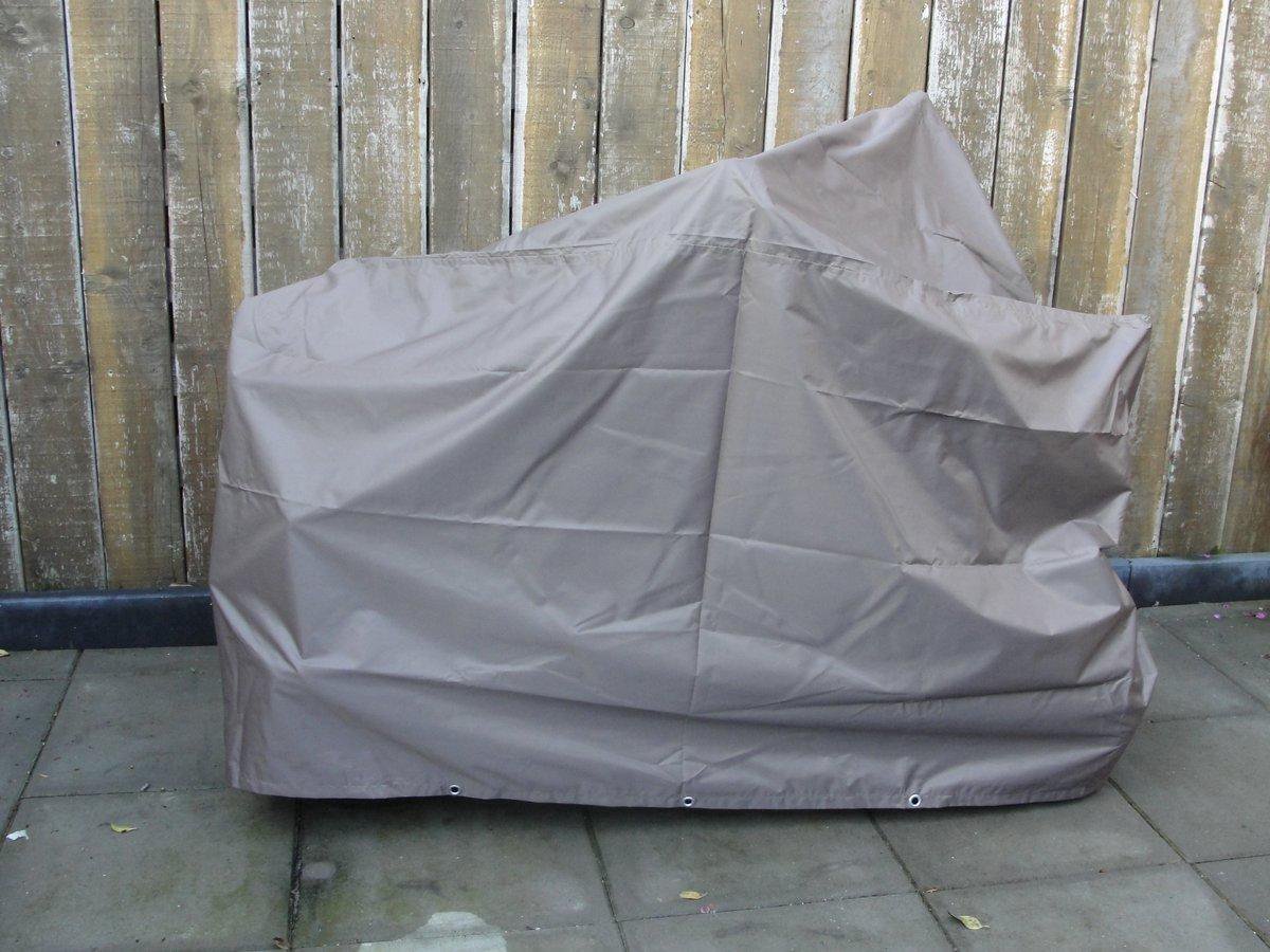 New Age Devi - Hoogwaardige Grijze Waterdichte Beschermhoes voor de Motor - 130 x 230 cm | Bescherming Tegen Weer en Wind | Binnen en Buiten | Afdekhoes