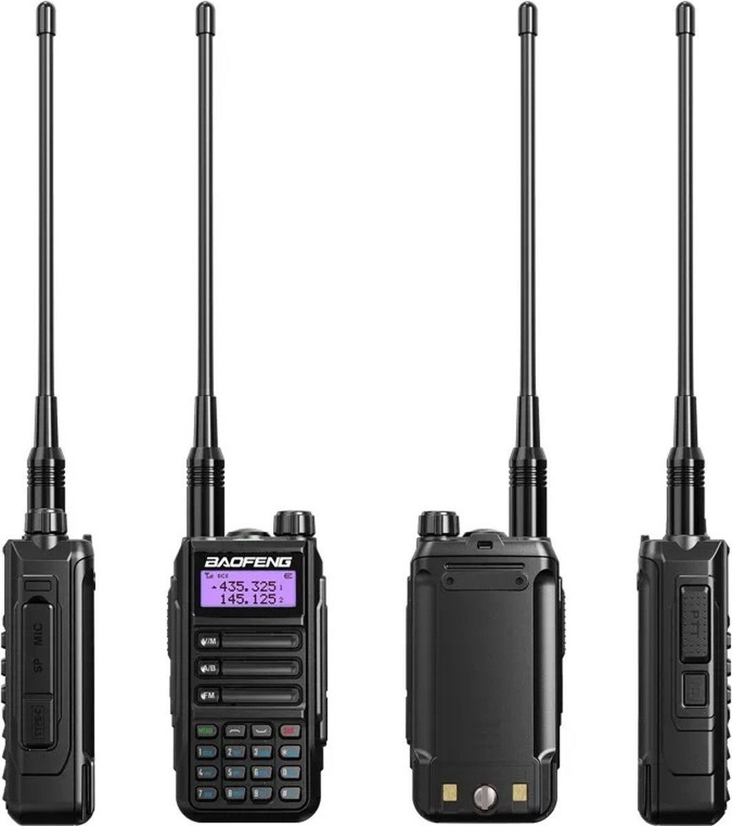 Baofeng Walie Talkie - CB Ham Radiostation - Tweeweg VHF - Krachtige 10Watt - UV16Pro V2 50KM