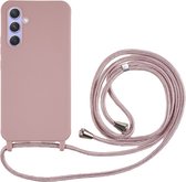 Coverup Colour TPU Back Cover met Koord - Geschikt voor Samsung Galaxy A35 Hoesje - Pink
