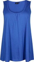 ZIZZI VAMANDA, S/L, TOP Dames Blouse - Blue - Maat S (42-44)