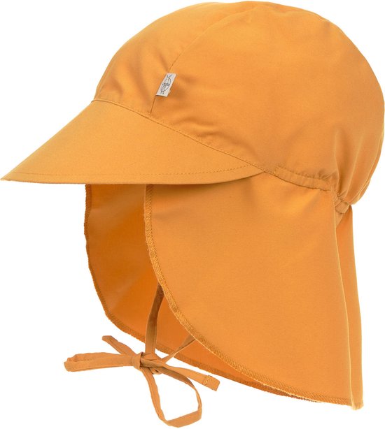 Lässig Splash & Fun Sun Protection Flappy Hat Chapeau de soleil avec protection du cou extra longue doré, 19-36 mois Taille 50/51