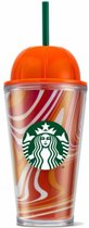 Starbucks Beker - Pumpkin Spice Latte Tumbler 16oz - PSL Cup - Met Deksel - Herbruikbaar - ijskoffie beker - Milkshake beker - Tumbler - Cup - Limited Edition