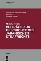 Juristische Zeitgeschichte / Abteilung 125- Beiträge zur Geschichte des japanischen Strafrechts
