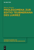 Untersuchungen zur Antiken Literatur und Geschichte124- Prolegomena zur Editio Teubneriana des Lukrez