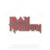 Alchemy Iron Maiden - Enamelled Logo Pin - Zilverkleurig/Rood