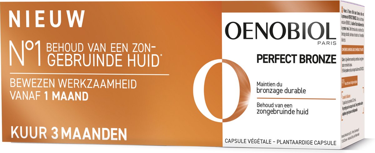 Goedkoopste OENOBIOL Perfect Bronze 3x30 Bruinings Capsules - Bruiningsversneller - Bruinen zonder zon - 3x30 caps