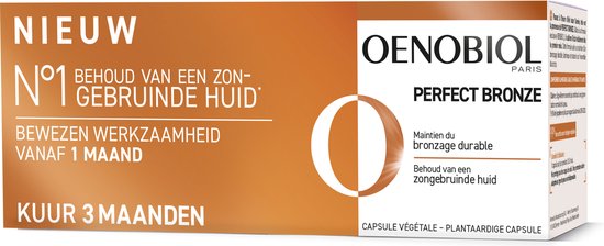 OENOBIOL Perfect Bronze 3x30 Bruinings Capsules - Bruiningsversneller - Bruinen zonder zon - 3x30 caps