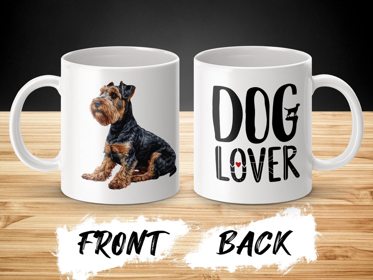 Mok Welsh Terrier Dog / hond - dog lover