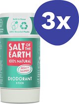 Salt of the Earth Natural Deodorant Stick Meloen & Komkommer - Navulbaar (3x 84gr)
