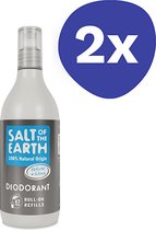 Salt of the Earth Deodorant Roll-on Refill - Vetiver & Citrus (2x 525ml)