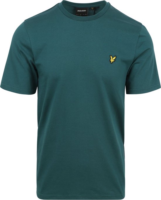 Lyle and Scott - T-shirt Vert Foncé - Homme - Taille M - Coupe moderne