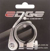 Zadelpenklem Edge ø31.8 aluminium met snelspanner - zilver