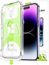 Magic Glass Box - Screenprotector Geschikt voor: iPhone 15 Pro -Screen protector Gehard Glas 9H [Automatische stofverwijdering] [2-pack]